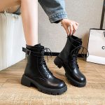 Dames Biker Boots Lakleer | Enkellaarsjes Damesschoenen Dames