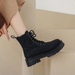 Dames Biker Boots Suède | Enkellaarsjes Damesschoenen Dames