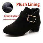 Dames Elegante Enkellaarsjes Materiaalcombi Leer | Enkellaarsjes Damesschoenen Dames