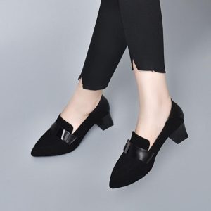 Dames Hoogfrontpump Suède | Pumps Damesschoenen Dames