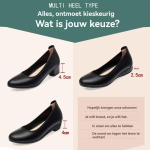 Dames Pump Met Sleehak Glad Leer | Pumps Damesschoenen Dames