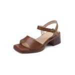 Dames Sandal Met Riempjes Glad Leer | Sandalen Damesschoenen Dames