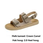 Dames Sandale Met Plateauzool Suède | Sandalen Damesschoenen Dames