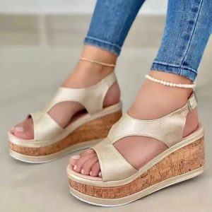 Dames Sandaleno Met Sleehak Glad Leer | Sandalen Damesschoenen Dames