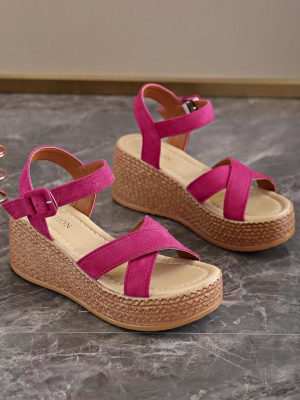 Dames Sandaleno Met Sleehak Suède | Sandalen Damesschoenen Dames