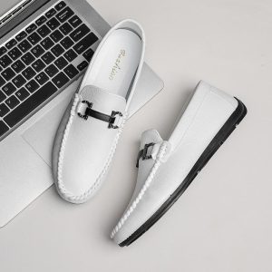 Dames Slip-On Leer Met Effect | Lage schoenen Damesschoenen Dames