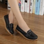 Dames Slip-On Leer Met Effect | Lage schoenen Damesschoenen Dames