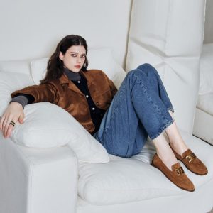 Dames Slip-On Suède | Lage schoenen Damesschoenen Dames