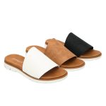 Dames Slipper Glad Leer | Sandalen Damesschoenen Dames