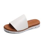 Dames Slipper Leer Met Effect | Sandalen Damesschoenen Dames