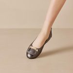 Dames Sportieve Ballerina Materiaalcombi Leer | Ballerina’s Ballerina’s Ballerina’s