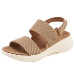 Dames Trekking Sandaal Materiaalcombi Leer | Sandalen Damesschoenen Dames