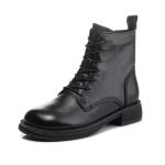 Dames Veterschoen Materiaalcombi Leer | Lage schoenen Damesschoenen Dames