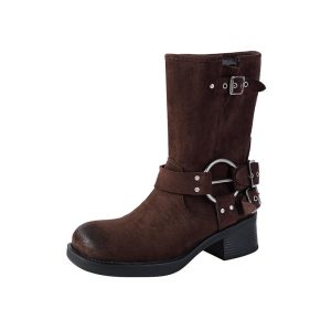 Dames Cowboy Boots Suède | Enkellaarsjes Damesschoenen Dames