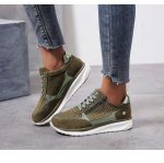 Dames Lage Sneaker Materiaalcombi Leer | Sneakers Damesschoenen Dames